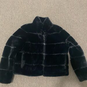 Karl Lagerfeld Black Teddy Jacket